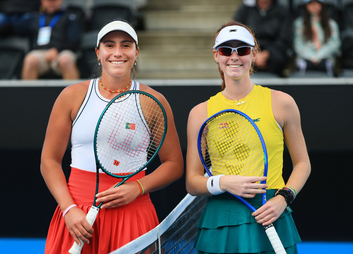 Francisca Jorge (à esq) e Maya Joint (Foto: ITF)