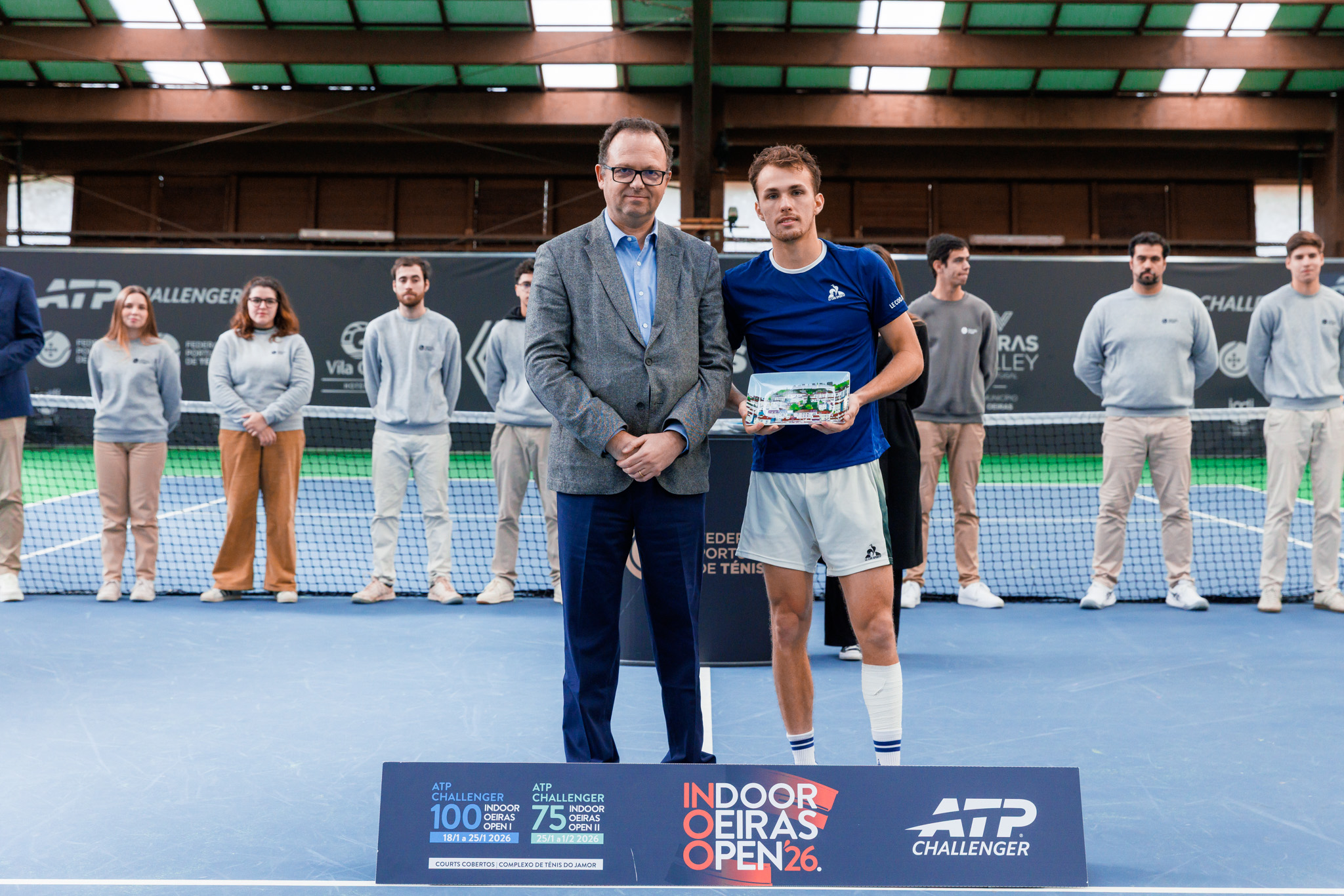 Nuno Catarino, UNA Seguros, e Zsombor Piros (Foto: Beatriz Ruivo/FPT)