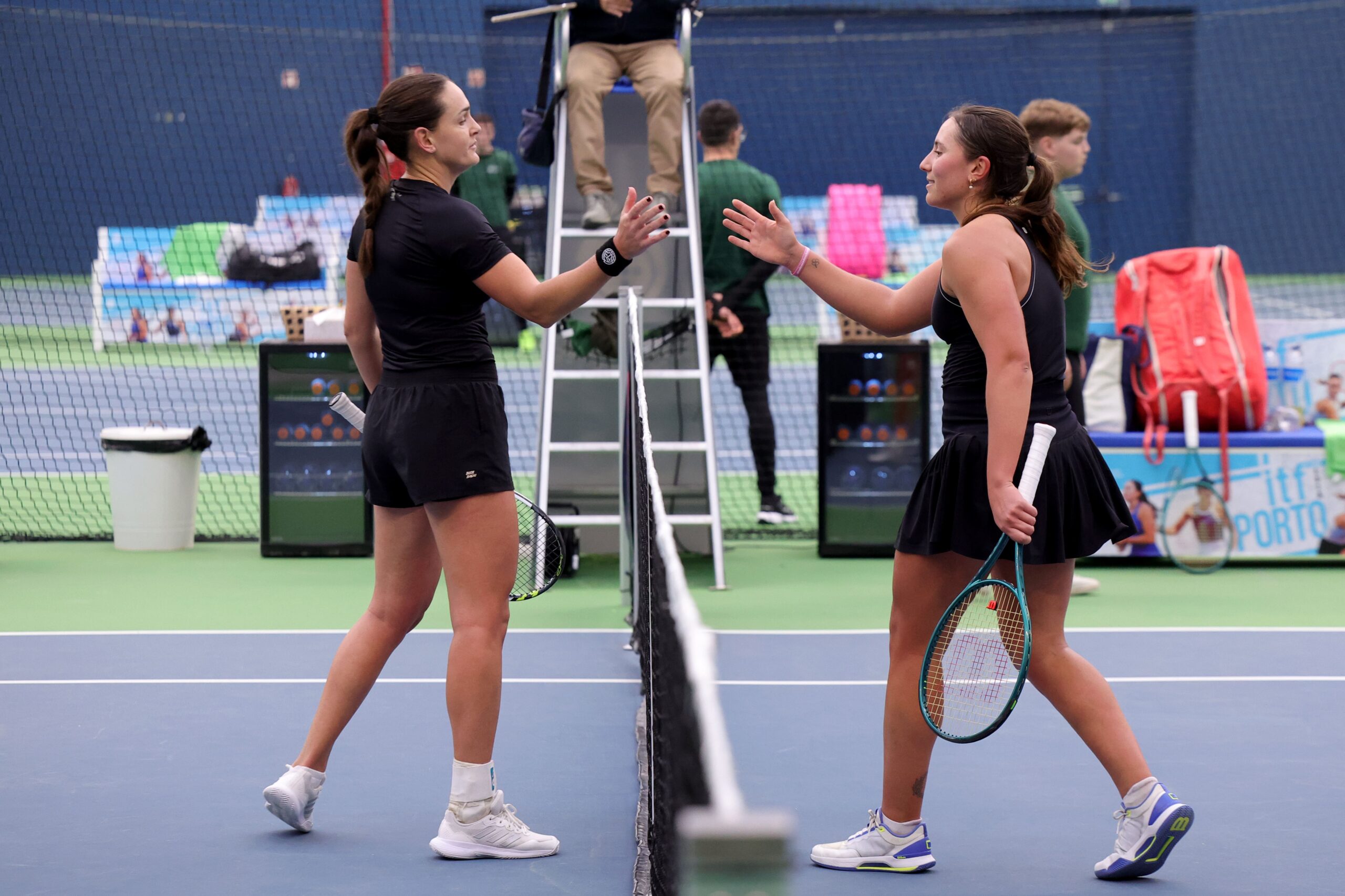 Francisca Jorge e Andrea Lazaro Garcia (Foto: Eduardo Oliveira/FPT)