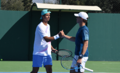 Tiago Pereira na final de pares do ATP Challenger 50 de Creta
